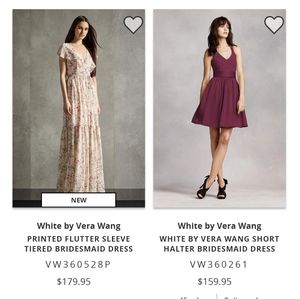 Vera Wang Short Halter Dress